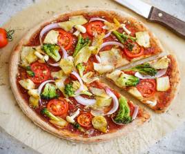 Vegetarian Hawain Pizza 